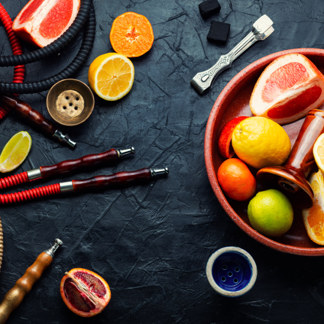 Hookah-with-citrus-tobacco